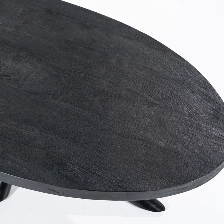 Oscar - Table basse - Noir - 130cm x 70cm