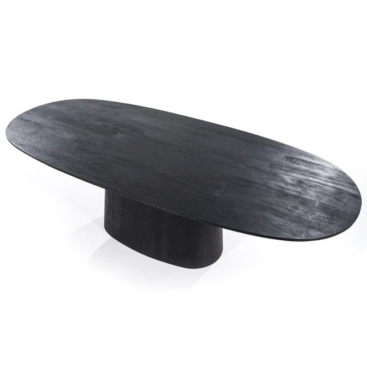 Aron - Table - 200cm x 110cm - Ovale - Noir