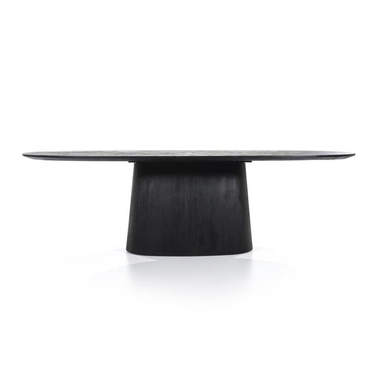 Aron - Table - 250cm x 110cm - Ovale - Noir