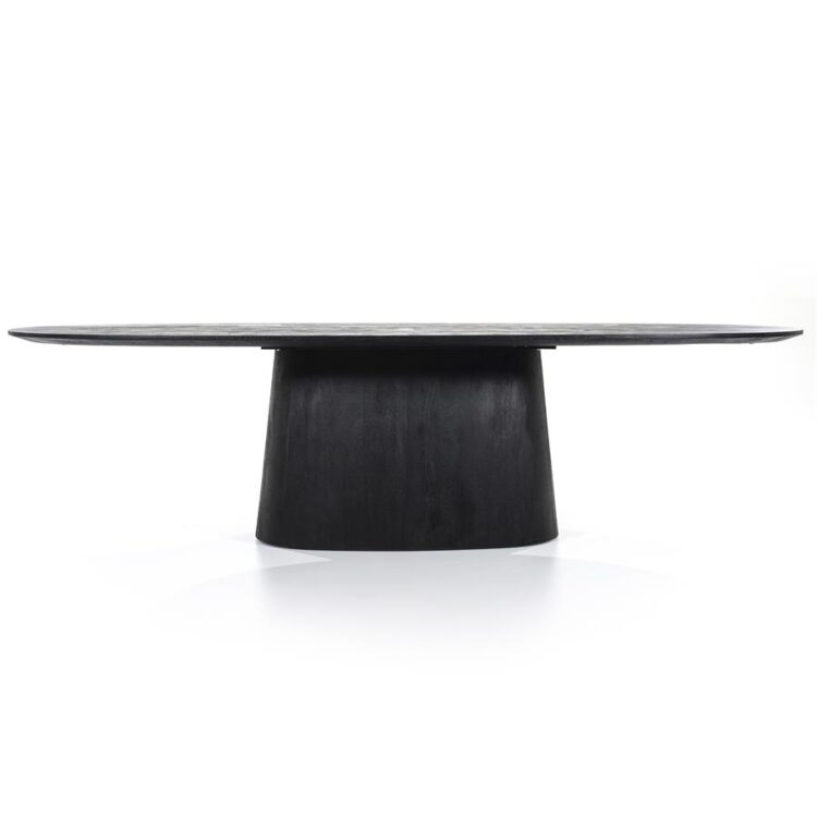 Aron - Table - 300cm x 110cm - Ovale - Noir