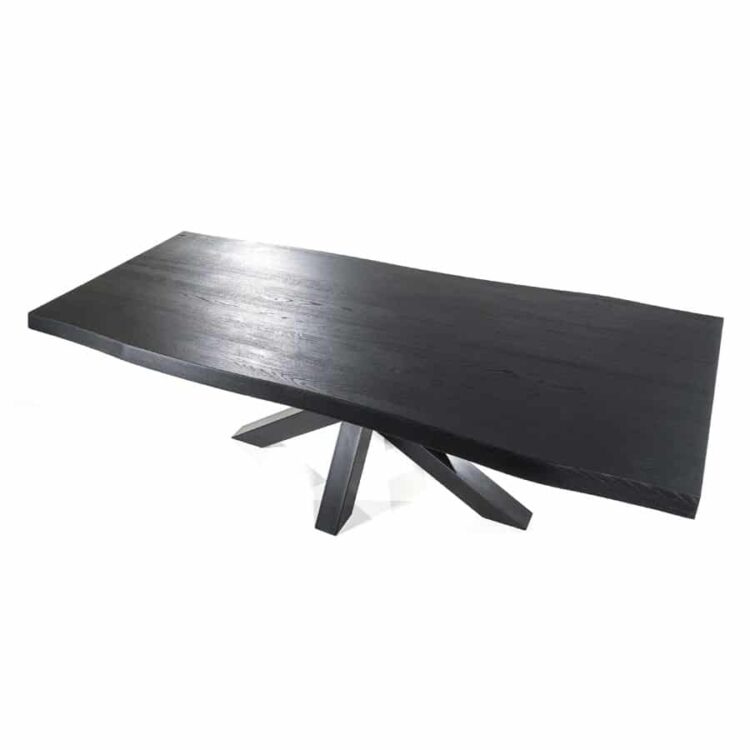 Table coffre avec pied araignée noir- 240x100