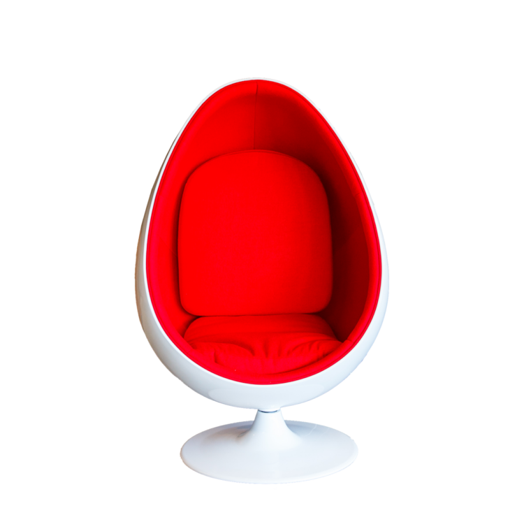 Cocoon - Chaise design - Rouge - Egg