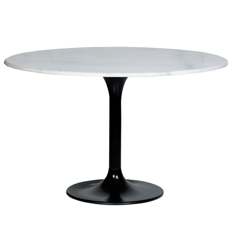 Rondo - Table - Marbre - Blanc - 130cm