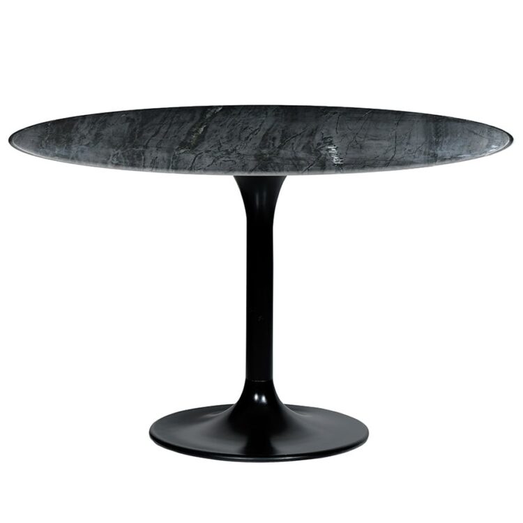 Rondo - Table - Marbre - Noir - 130cm